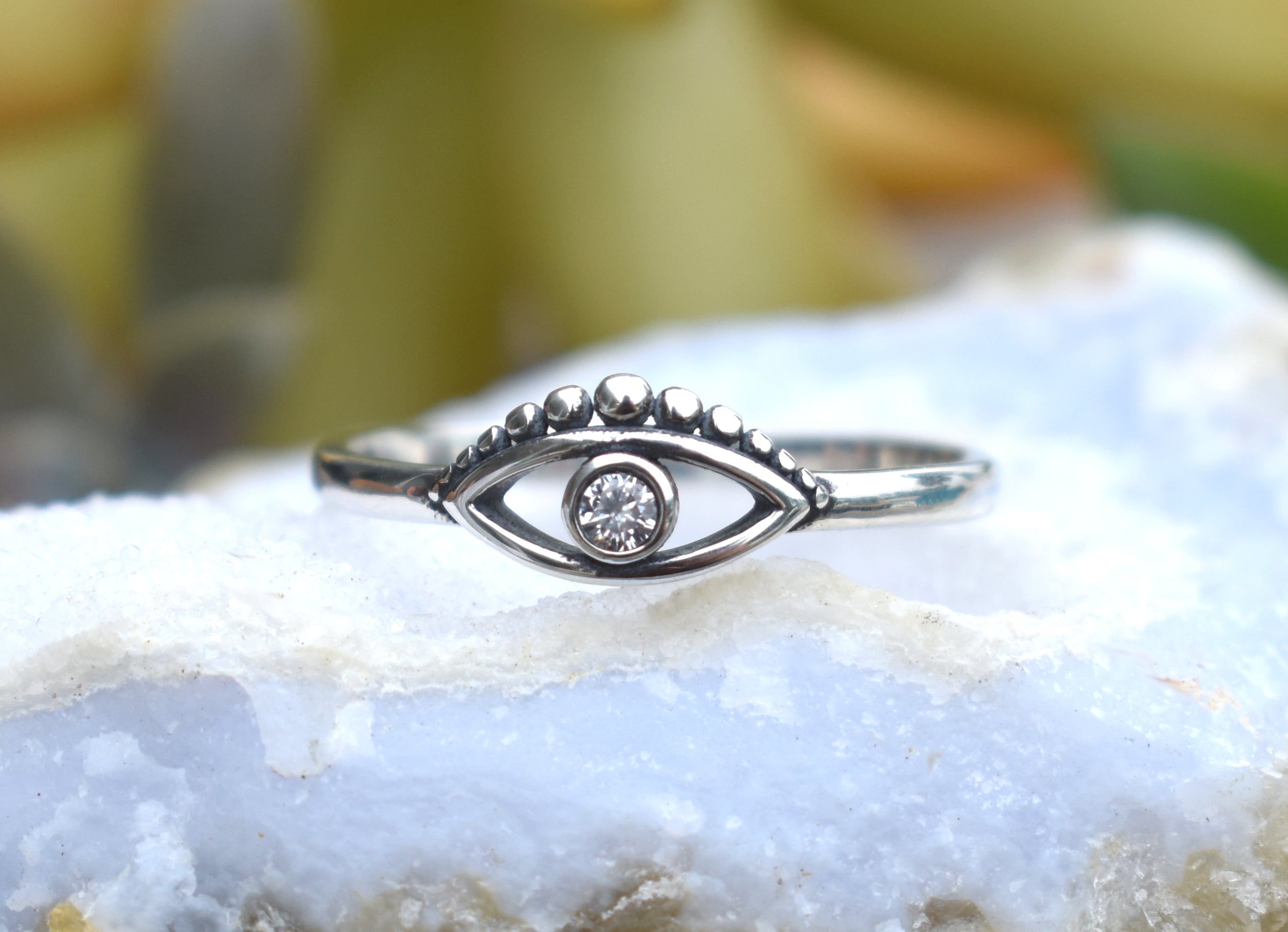 Palm Evil Eye Ring – Silverline Jewellery